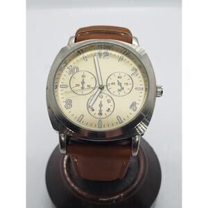 Men's Brown Leather Watch